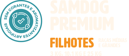 Samdog Premium Filhotes - Raças Médias e Grandes